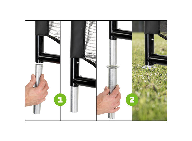 EXIT Maestro Soccer Goal 12ft Black 