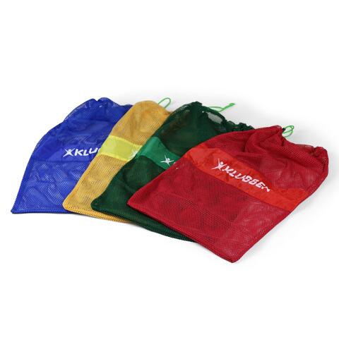 Nettingbag mesh sett 4 stk Bl&#229; - Gr&#248;nn - Gul - R&#248;d | 60x40 cm