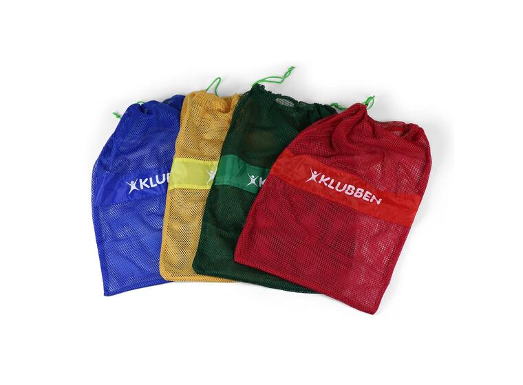 Nettingbag mesh sett 4 stk Blå - Grønn - Gul - Rød | 60x40 cm 