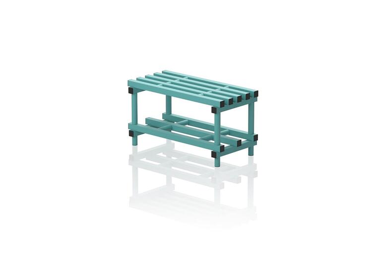 Sittebenk med skohylle  90 cm | Grønn 49 x 90 x 45 cm 