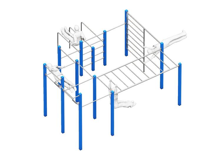 Playparc | Allround Ulkoilmatreenipuisto 5,72x5,45x3,02 m 