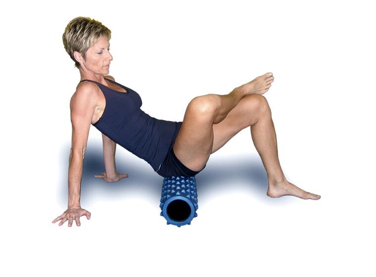 RumbleRoller Foam Roller Svart 12,5 x 56 cm | Ekstra fast 