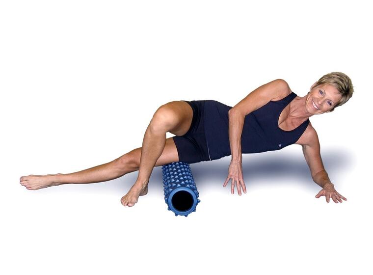 RumbleRoller Foam Roller Svart 12,5 x 56 cm | Ekstra fast 