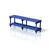 Single benches with bottom shelf 150 x 35 x 49 cm 