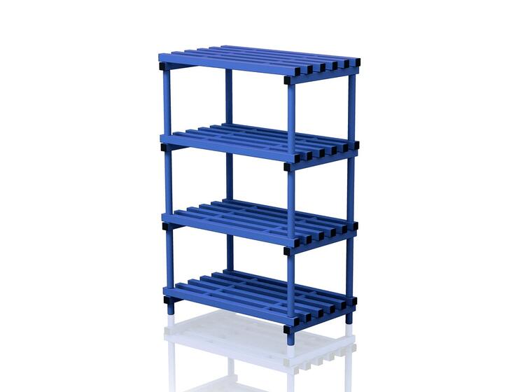 Single section free standing shelves Blu e 60 cm 