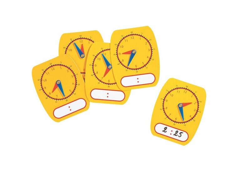 TEACHING CLOCK MULTICOLOURED 
