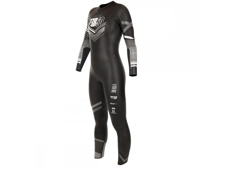 Våtdrakt dame ZEROD Vanguard XS Triathlon | Open Water - Svart/Hvit 