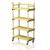 Mobile shelf with top rack 100 cm Yellow 