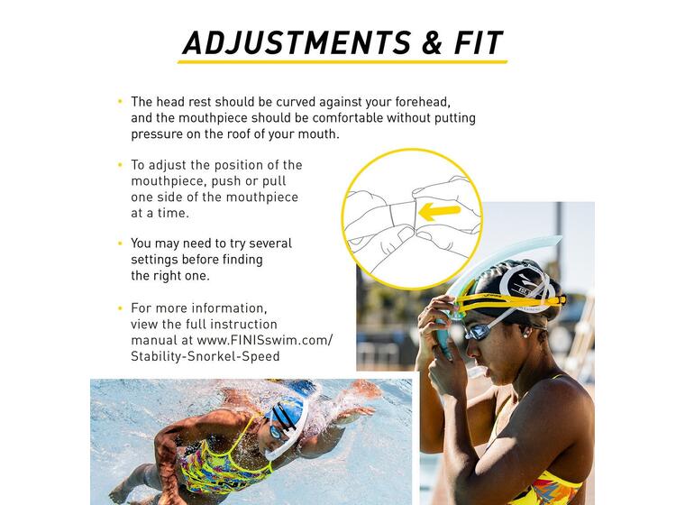 FINIS Stability Snorkkeli Speed Musta 