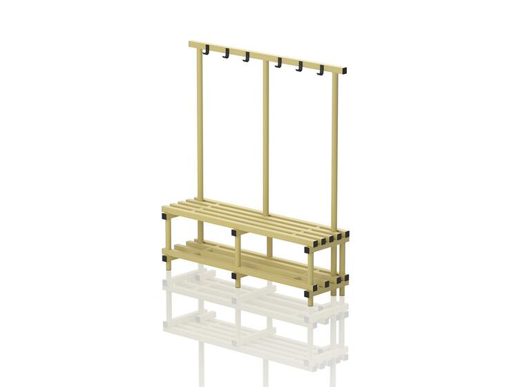 Henkaripenkki märkätiloihin 100 cm Kelta inen 150 cm 
