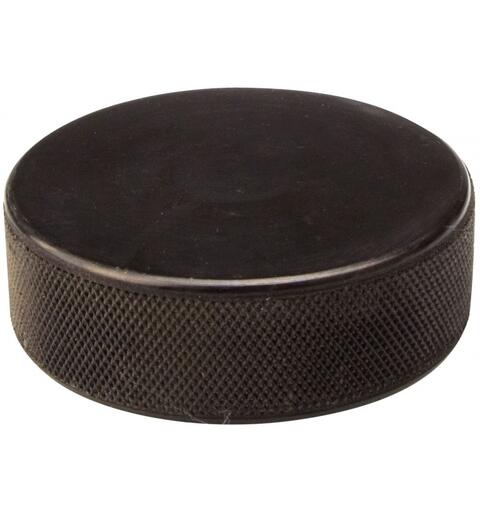Ice hockey puck black