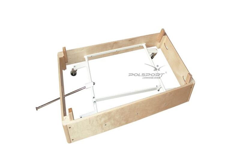 VAULTING BOX (5 PARTS) WITH ROLLER SYSTE TRAPEZOID - NATURAL LEATHER 