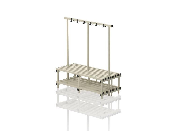 Benches with hanger Beige 200 cm 