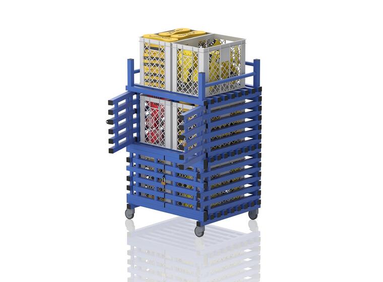 CAB(M) with top rack Blue 