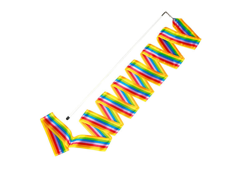 Gymnastikband regenbogenfarbig 4 m 