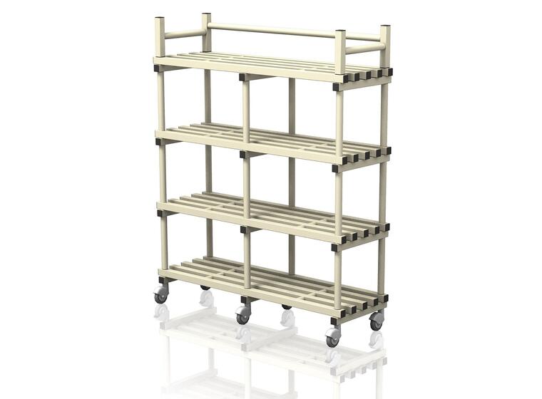 Hylly rullilla märkätiloihin 184 cm 150 cm Beige 