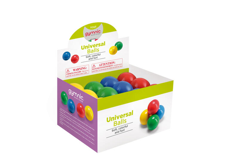 Freeball -kumipallo 12,5 cm (24 kpl) Kevyt kumipallo 