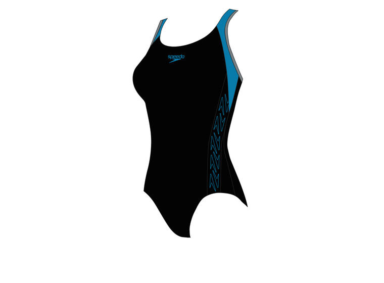 Speedo | Hyperboom Uimapuku Musta/Sininen | ECO Endurance+ | Koko 32