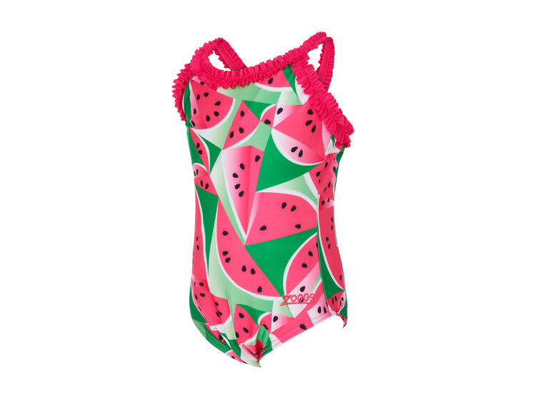 Zoggs | Watermelon Ruffle Uimapuku Pinkki | Crossback | 98 cm 