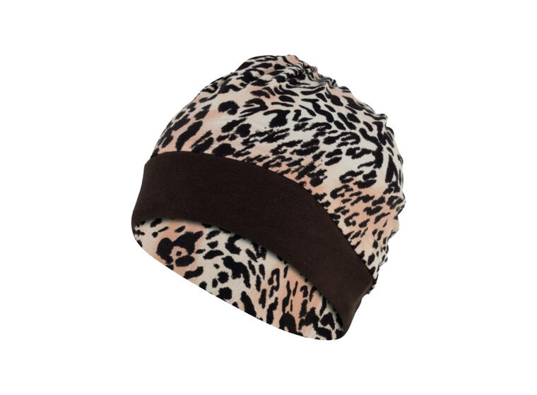Fashy Fabric Swim Cap Brown / Cheetah 
