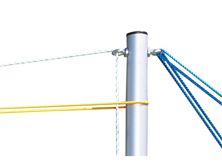 Rantalentopallo-setti Standard 9,5 m Sis. rajamerkintäköyden 18 x 9 m