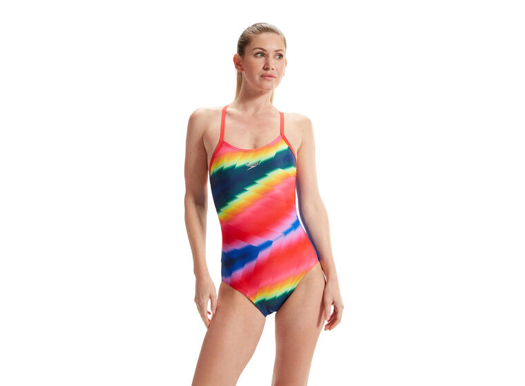 Speedo Allover Fixed Crossback Uimapuku Monivärinen | ECO Endurance+ | Koko 34 