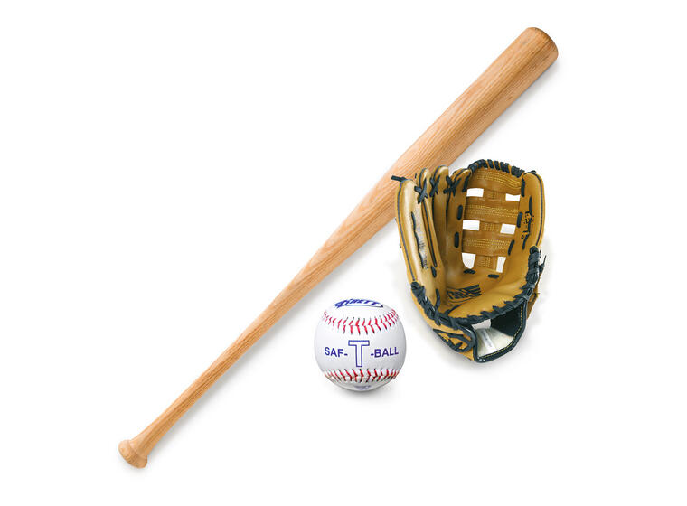 Baseball-setti Senior, oik. käden räpylä Sis. maila, pallo ja räpylä 