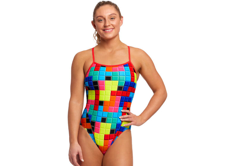 Funkita | Blocked Uimapuku Monivärinen | Single strap back | 34 