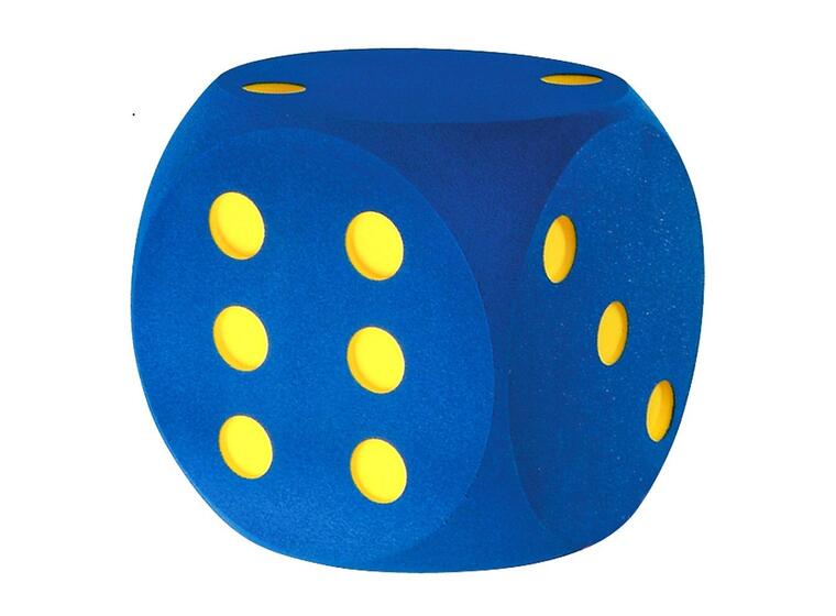Giant foam dice blue 