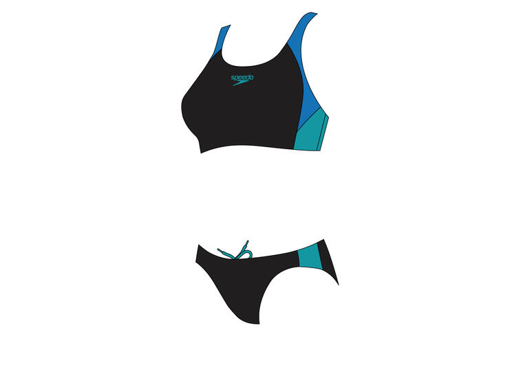 Speedo | Colourblock Splice Bikinit Sininen/Musta | Endurance10 | Koko 42