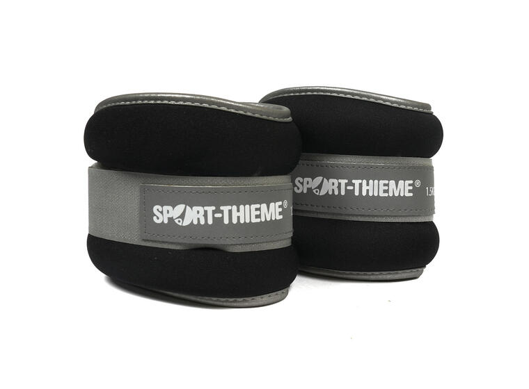 Sport-Thieme | Premium Nilkkapainot 2 x 1,5 kg | Musta 
