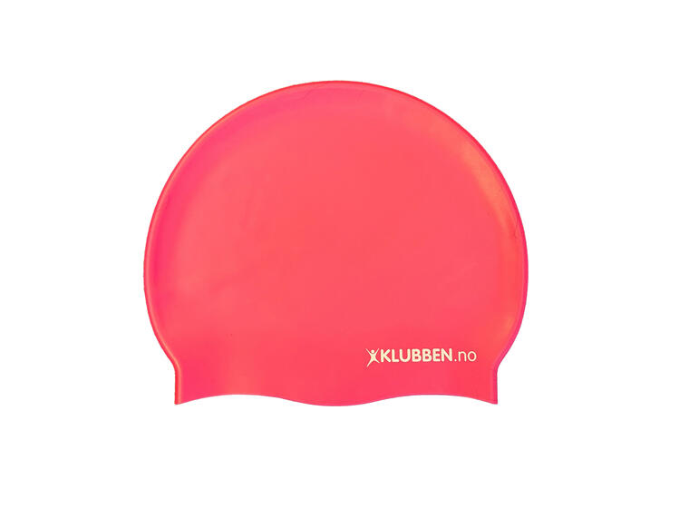 SILICONE STANDARD CAP JR Pink KLUBBEN LOGO 