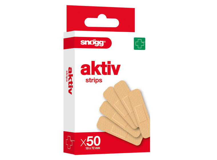Snogg | Aktiv Laastarit 50 kpl | 19x72 mm 