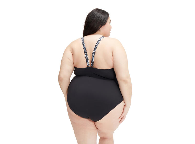 Speedo | OrchidLustre Pluz Size Uimapuku Musta | Eco ShapeComprex | EU44 
