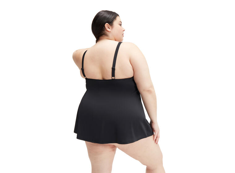 Swim Dress Plus Size Badedrakt 44 Speedo | Svart | ECO EnduraFlex 