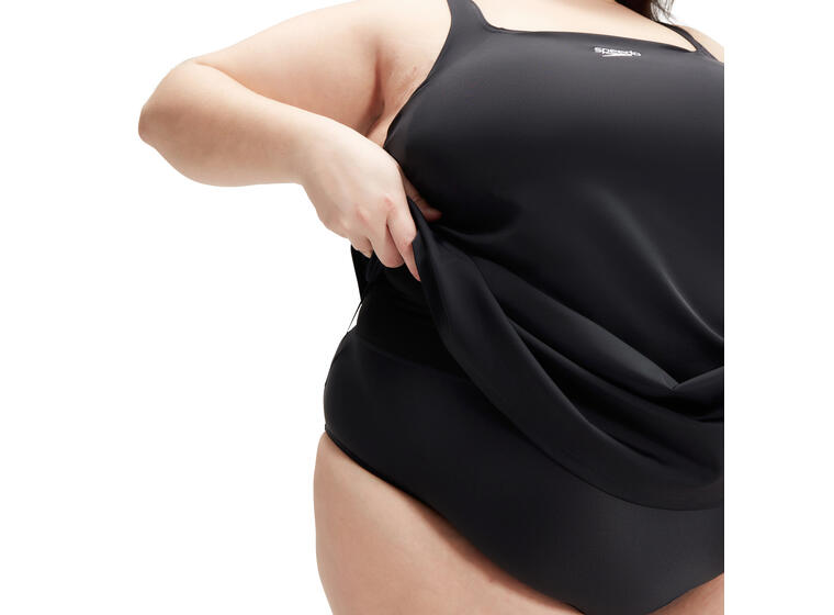 Swim Dress Plus Size Badedrakt 44 Speedo | Svart | ECO EnduraFlex 
