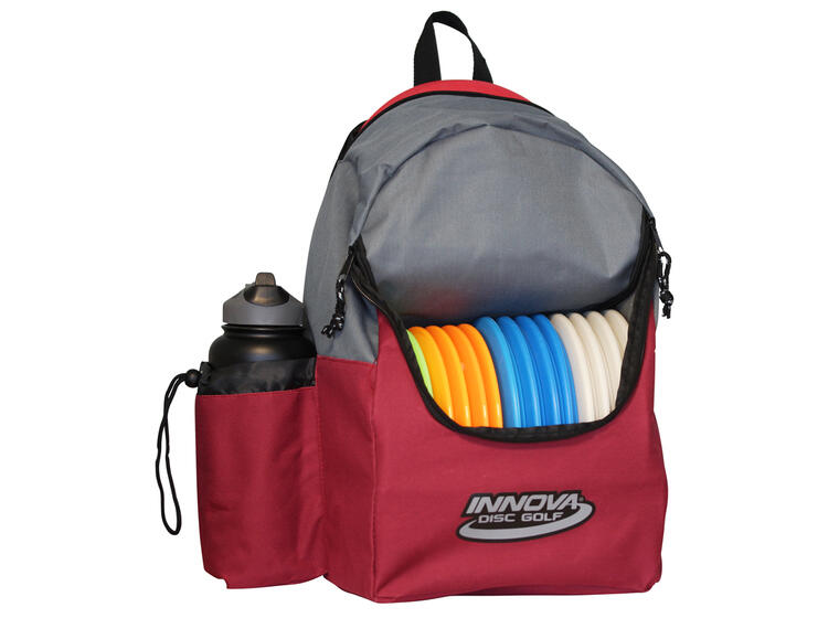 Innova Discover Backpack rød/grå Innova frisbeegolf sekk 