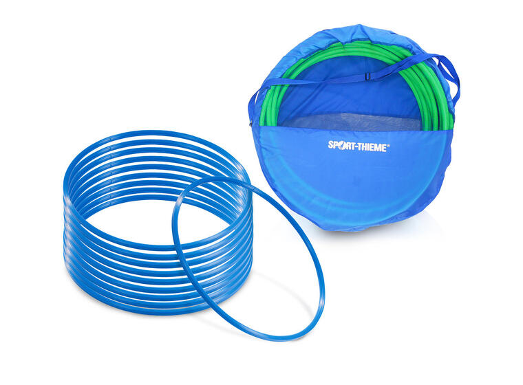 Set of ø 80 cm Gymnastic Hoops with Stor age Bag 