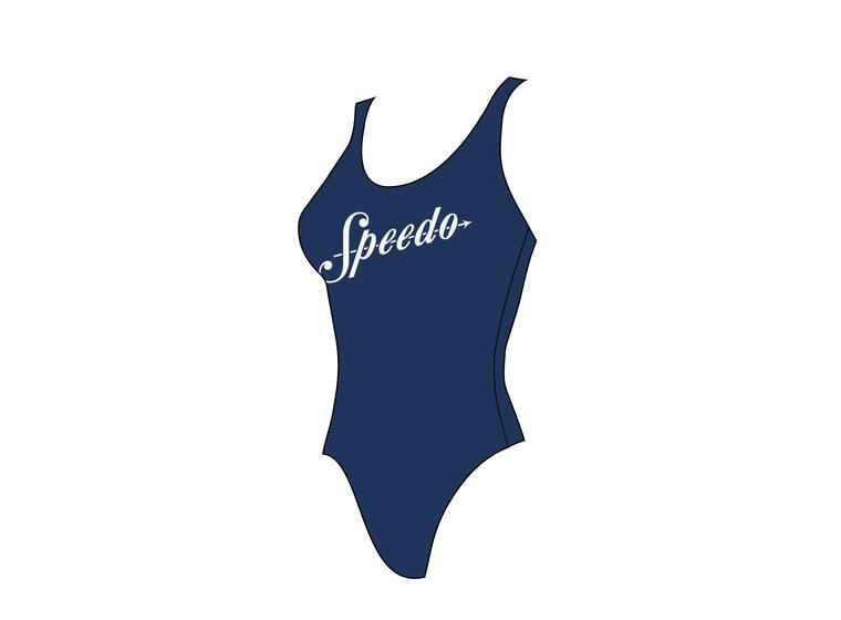 Speedo | Logo Deep U-Back Uimapuku Sininen | ECO EnduraBrite | Koko 32