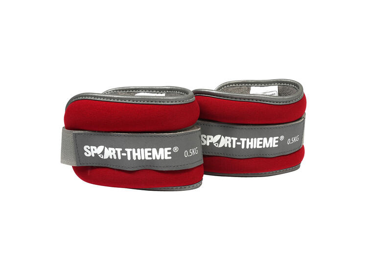 Sport-Thieme | Premium Nilkkapainot 2 x 0, 5 kg | Punainen 