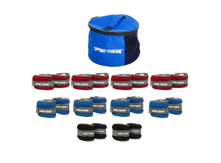 Sport-Thieme | Premium Painomansetti 10 Paria Painoja | Säilytyslaukku 