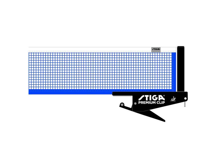 Stiga | Pöytätennisverkko Premium Clip ITTF-hyväksytty | Klipsikiinnitys 
