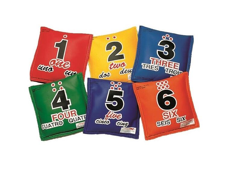 Utility Sequencing Bean Bags Set of 6 
