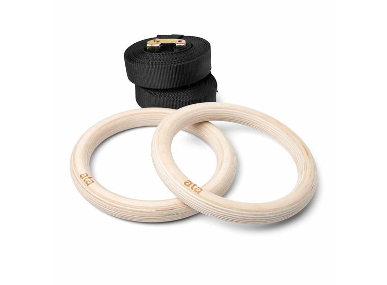 ata Wooden Gym Rings 28 cm 