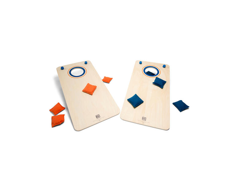 Cornhole Heittopeli-setti Hernepussit sekä heittolaudat 