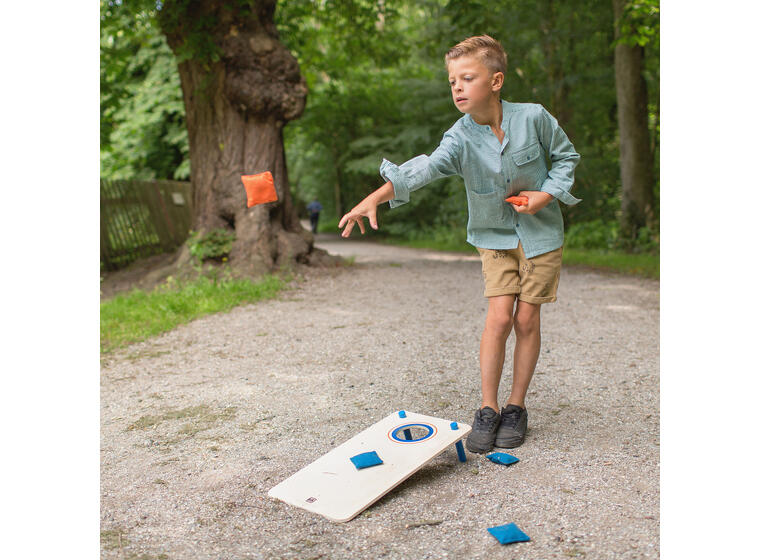 Cornhole Heittopeli-setti Hernepussit sekä heittolaudat 