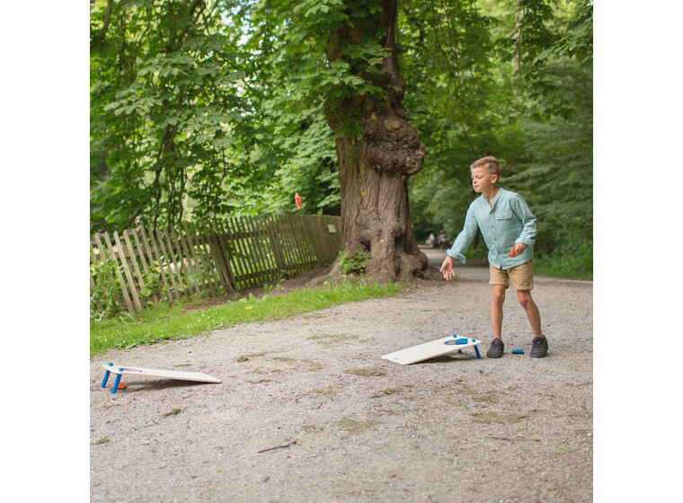 Cornhole Heittopeli-setti Hernepussit sekä heittolaudat 