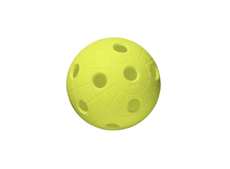 Salibandypallo Crater | Keltainen Unihoc | Uurrettu | Virallinen IFF-pallo 