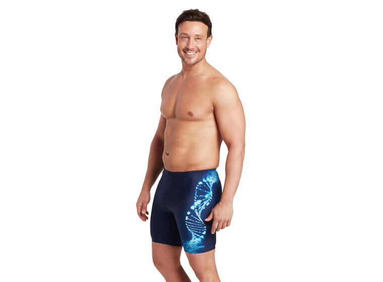 Helix Mid Jammer Badebukse 34 Zoggs | Blå | Ecolast+ 