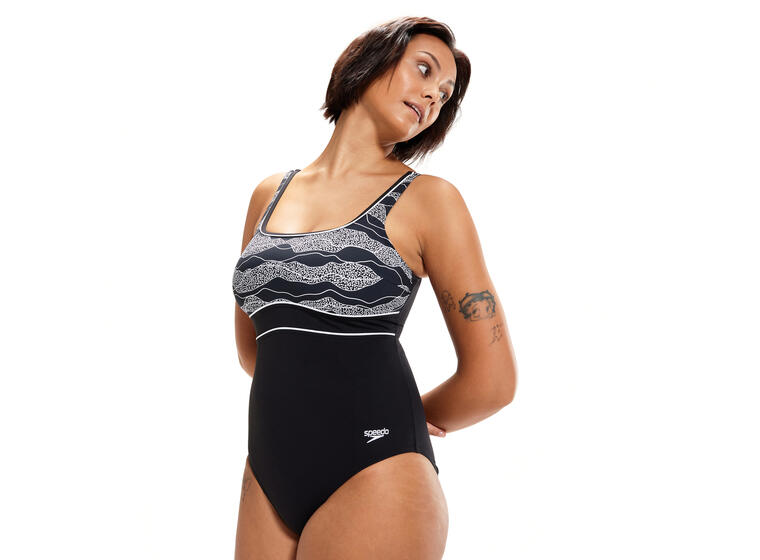 Speedo | Contour Eclipse Uimapuku Musta | ECO ShapeComprex | Koko 36 